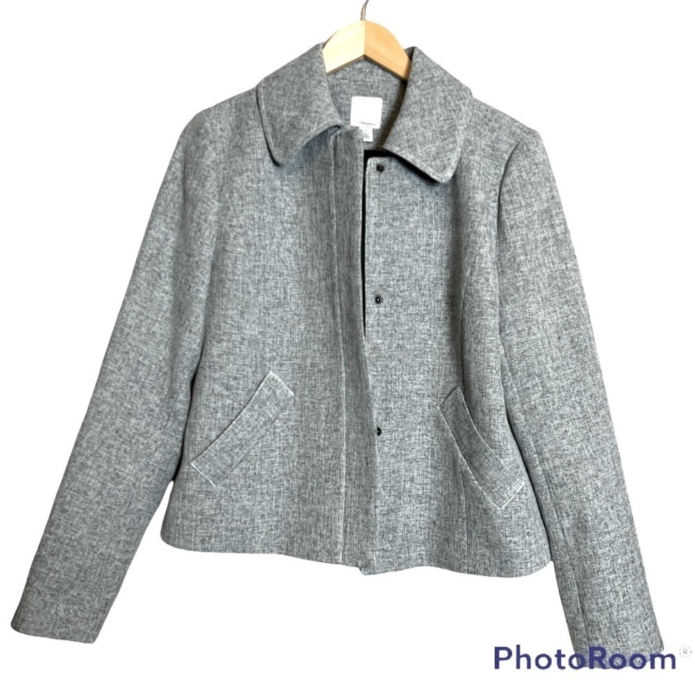 Halogen Zip up Jacket Heather Gray Size Medium